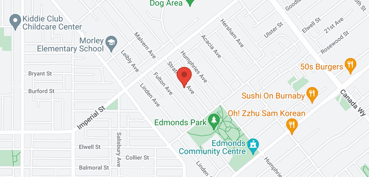 map of 6743 STRATHMORE AVENUE